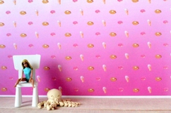 Dollhouse wallpaper donut nursery BJD doll prop download Product Image 8