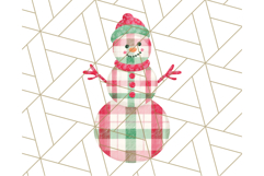 Patterned Snowman Silhouette PNG Clipart Product Image 4