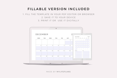 2029 Monthly Planner Printable &amp; Fillable, A4/Letter Size Product Image 8