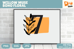 Willow Muse Boho Floral Monogram Product Image 1