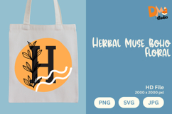 Herbal Muse Boho Floral Monogram Product Image 1