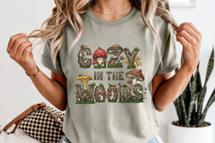 Cozy In The Woods PNG, Whimsical Mushroom Forest Sublimation Product Image 8