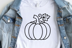 Pumpkin Outline SVG | Fall Thanksgiving Cut Files Cricut Product Image 8