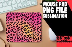 Colorful Leopard Print Mouse Pad PNG Product Image 1