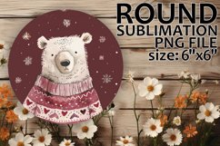 Playful Circle Design Keychain Artwork , Winter Product Image 1