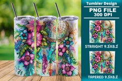 Dreamcatcher 20oz skinny Tumbler wrap design png Product Image 1
