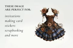 steampunk dress Clipart, steampunk dress png Product Image 2