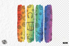 Autism Brushtrokes Clipart Product Image 1