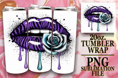 Playful moments 20oz tumbler wrap, Dripping Lips Product Image 1