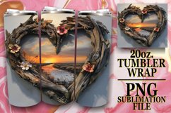 Floral Serenity Tumbler Sublimation - Summer View Product Image 1