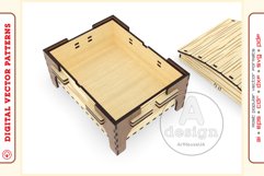 Box Organizer v19 - laser cut file - Glowforge ready SVG Product Image 8