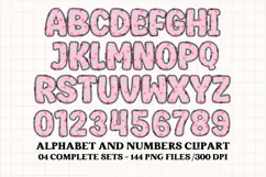 Unicorn Alphabet png clipart, unicorn letters doodle Product Image 2