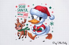 Funny Christmas Duck Sublimation Clipart Bundle PNG Product Image 9