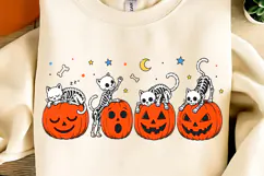 Spooky Season PNG, Halloween Pumpkin Cat PNG, Spooky Vibes Product Image 9
