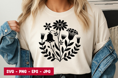 Heart Floral SVG PNG Product Image 1