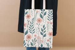 Pastel Folk Floral Seamless Pattern, Cottagecore Pattern Product Image 8