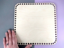 Basket base square shape 10 inch 25 cm laser cut file craft Product Image 8