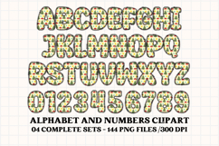 Christmas Alphabet png clipart, christmas letters doodle Product Image 2