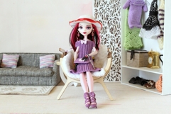 Miniature shield chair with 3 legs digital vector file, doll Product Image 8