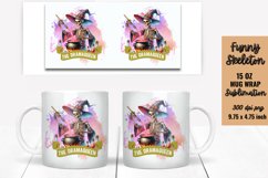 Funny Skeleton Mug Wrap Sublimation, Mug Wrap PNG Product Image 1