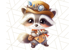 Vintage Steampunk Forest Animal PNG Clipart for Sublimation Product Image 4