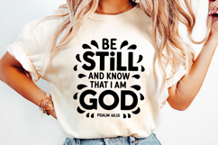 Be Still and know that I am God SVG | Bible Verse Product Image 2