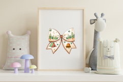 Camping Adventure Coquette Bow Clipart, camping adventure Product Image 7