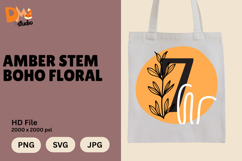 Amber Stem Boho Floral Monogram Product Image 1
