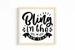 Bling in the new year SVG, Happy New Year SVG Product Image 3