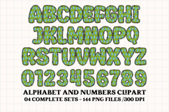 Earth Day Alphabet png clipart, earth day letters doodle Product Image 2