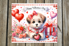 Valentine puppy | 4 love Skinny tumbler designs Product Image 4