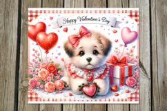 Valentine puppy | 4 love Skinny tumbler designs Product Image 4