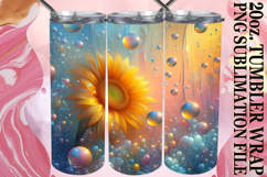 BRIGHT ESCAPES 20oz TUMBLER WRAP, 3D Flower Product Image 1