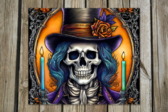 Halloween character | spooky Skinny tumbler sublimation PL2 Product Image 4