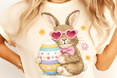 Faux Yarn Easter PNG, Easter Bunny PNG, Faux yarn Bunny PNG Product Image 9