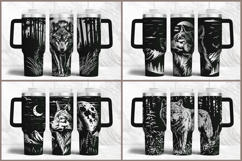 40oz Tumbler laser svg engraved wrap Product Image 10