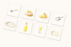 Amalfi Coast Watercolor Clipart, La Dolce Vita, Summer Product Image 4