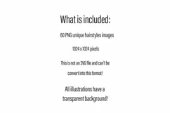 60 PNG African American Hairstyle clipart digital download Product Image 2