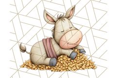 Fall Farm Animal Clipart, Autumn Barnyard PNG Illustrations Product Image 4