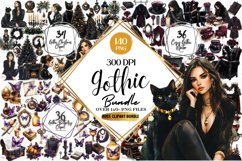 Gothic Christmas Clipart Mega Bundle Product Image 1