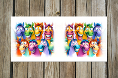 Funny animals | 8 Cartoon Mug sublimation designs, PNG Product Image 8