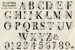 Christmas Letters & Numbers SVG PNG EPS Product Image 2