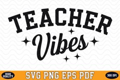 Teacher Vibes SVG | Quotes | SVG Cut files Product Image 1