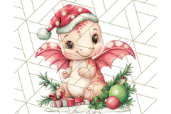 Christmas Dinosaur PNG Clipart, Cute Dino Holiday Art Png Product Image 4