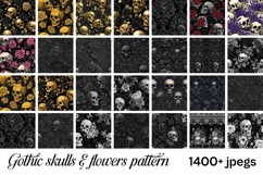 Gothic Digital Papers &amp; Cliparts Mega Bundle |Mystic vintage Product Image 15