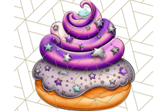 Halloween Donut Clipart PNG, Cute Spooky Doughnut Art Product Image 4
