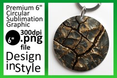 Crystal Circles: Agate Pattern Car Coaster Product Image 1