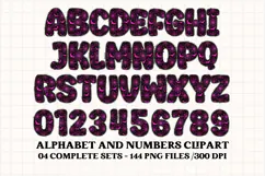 Halloween Alphabet png clipart, halloween letters doodle Product Image 2