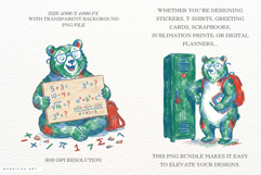 Back To School Teddy Bear Clipart Product Image 2