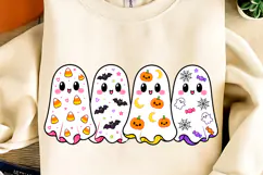 Spooky Ghost Friends Halloween PNG, Halloween PNG, Boo PNG Product Image 2